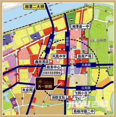 天一家园位置交通图1
