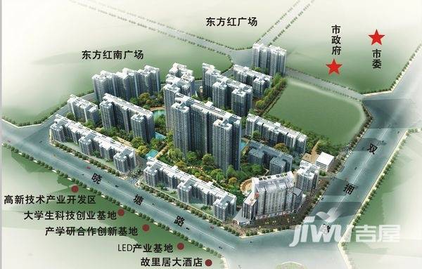 城郊新府华城规划图1