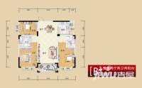 天一家园3室2厅2卫125.9㎡户型图