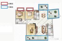 金芙蓉岳塘映象3室2厅2卫130.9㎡户型图
