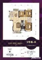 天马花园3室2厅2卫132.7㎡户型图